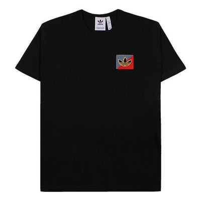 adidas originals Diagram Embroidered Short Sleeve Black