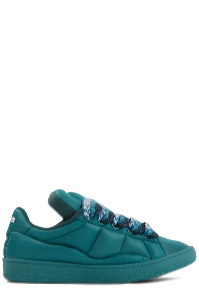 Lanvin Round Toe Lace-Up Sneakers