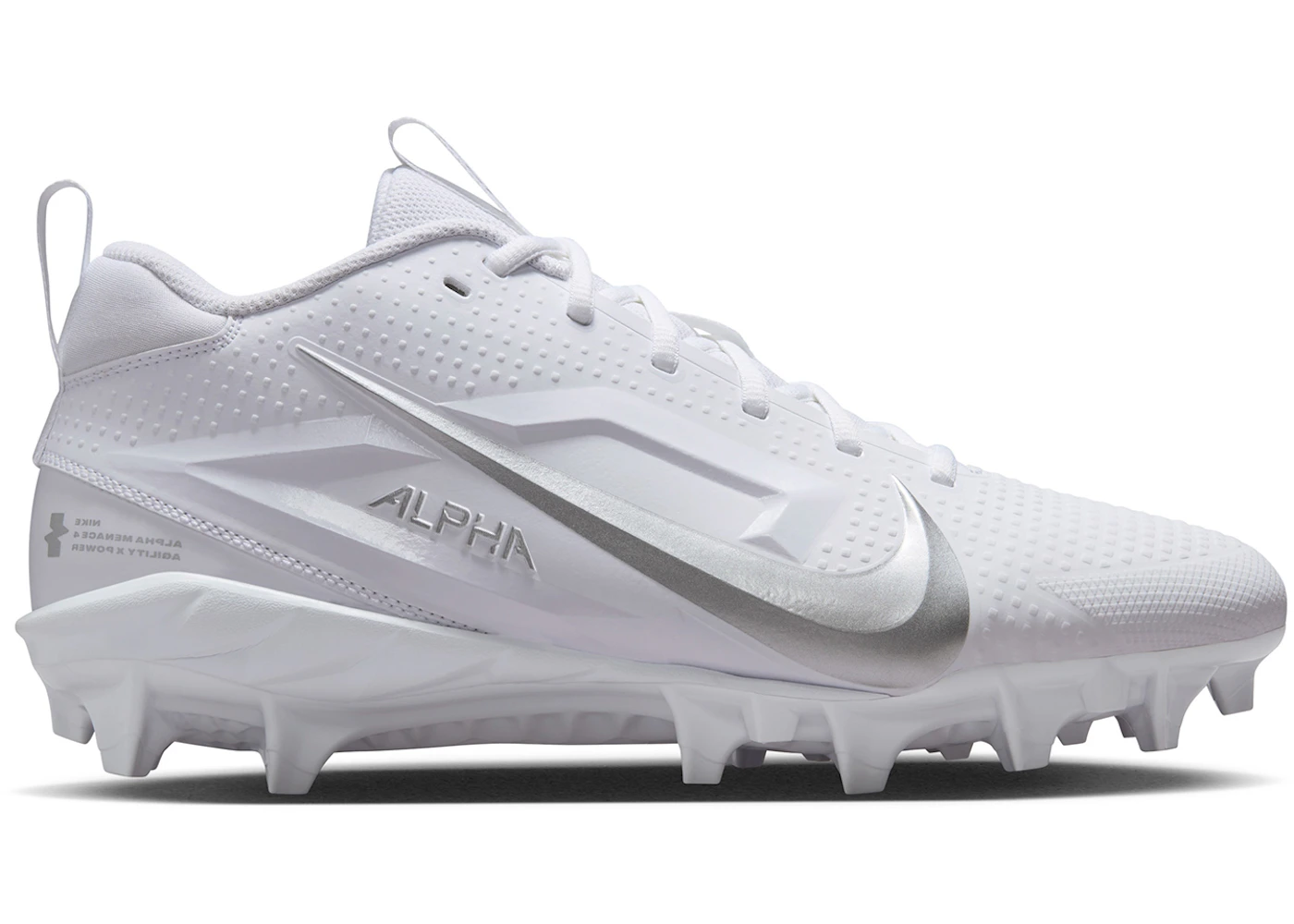 Nike Alpha Menace 4 Varsity White Metallic Silver