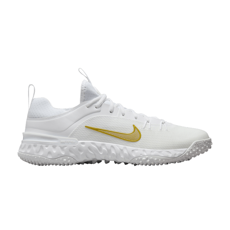 Nike Huarache 9 Elite TF LAX 'White Metallic Vivid Gold'