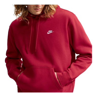 Nike Club Fleece Hoodie 'Tough Red White'