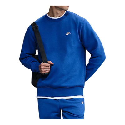 Nike Club Fleece Crew 'Game Royal White'