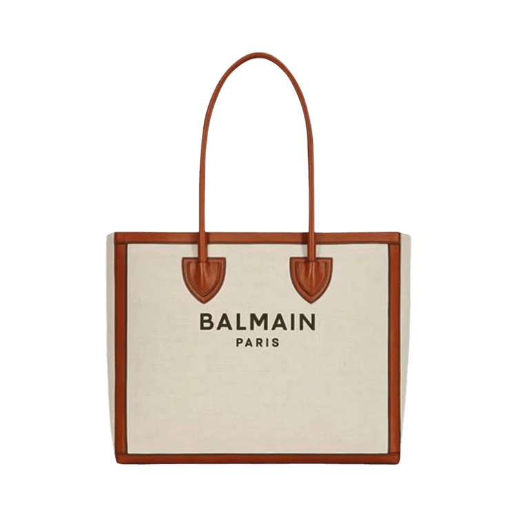 Balmain Army Shopper 42 Logo Tote Bag 'Ivory'