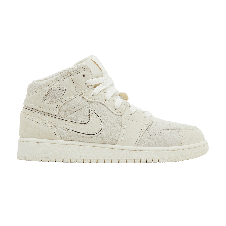 Air Jordan 1 Mid SE Craft GS 'Pale Ivory'