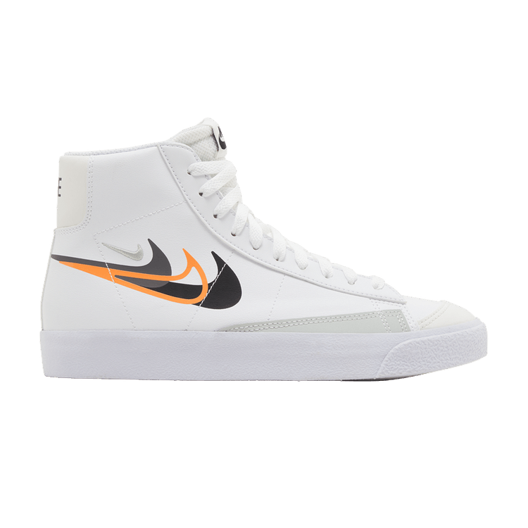 Nike Blazer Mid Next Nature GS 'Multi-Swoosh - White Bright Mandarin'