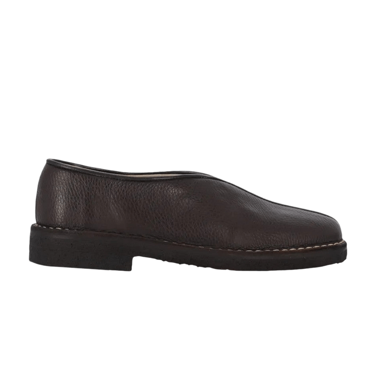 Lemaire Wmns Piped Crepe Slipper 'Dark Brown'