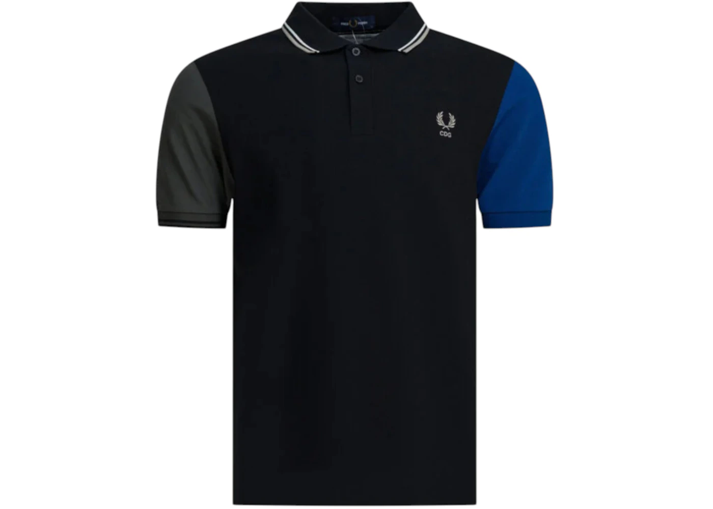 Comme des Garcons x Fred Perry Button-Down Polo Shirt Black