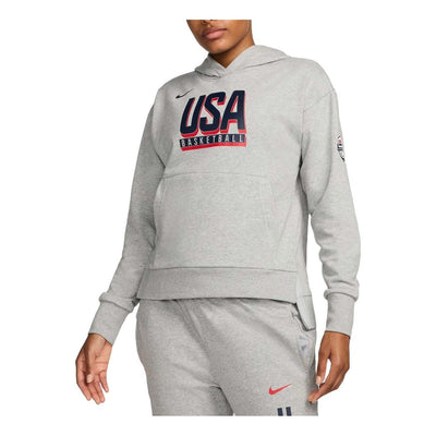 (WMNS) Nike USA Practice Basketball Hoodie 'Dark Grey Heather'
