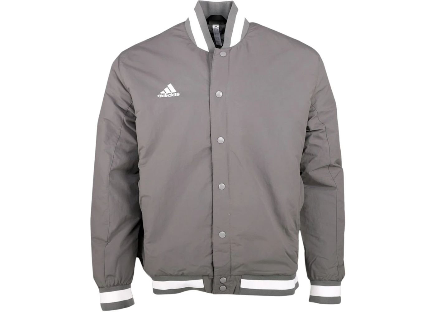 adidas Dugout Coaches Button Down Jacket White