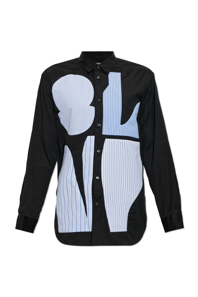 Comme des Garçons Shirt Abstract Patchwork Buttoned Shirt