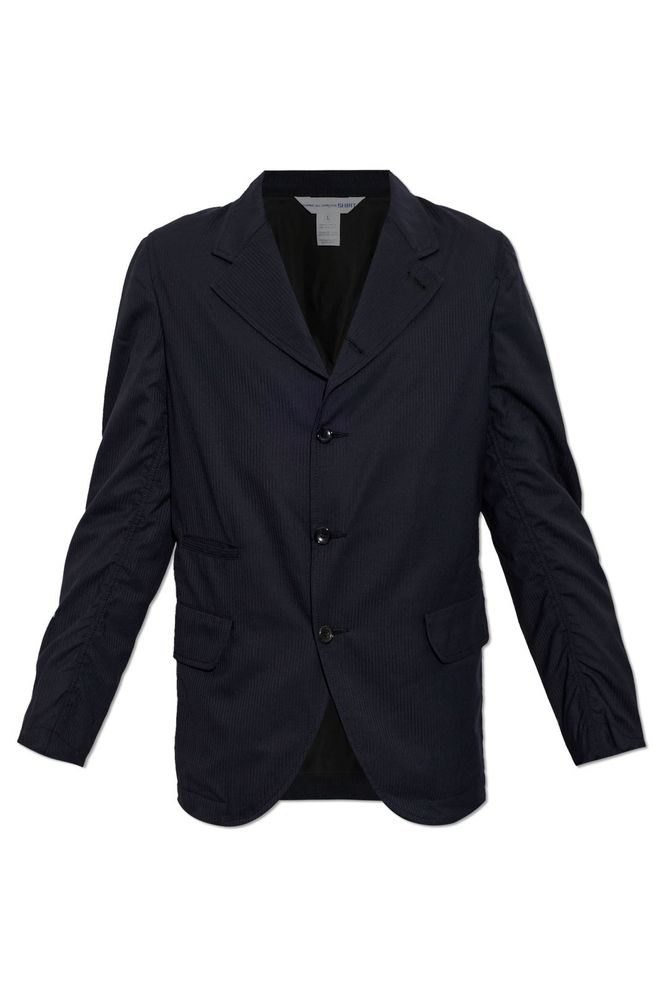 Comme des Garçons Shirt Striped Single-Breasted Jacket
