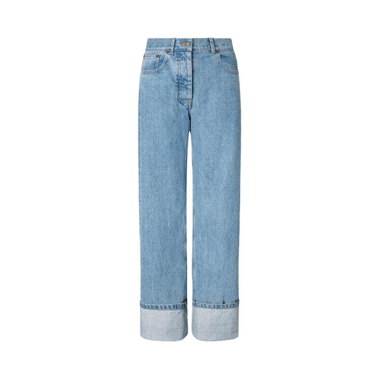 Thom Browne Classic 5-Pocket Jeans In Washed Japanese Selvedge Denim 'Light Blue'