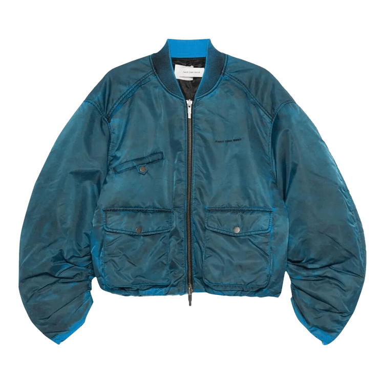 Feng Chen Wang Multi Pocket Cargo Jacket 'Washed Prussian Blue'