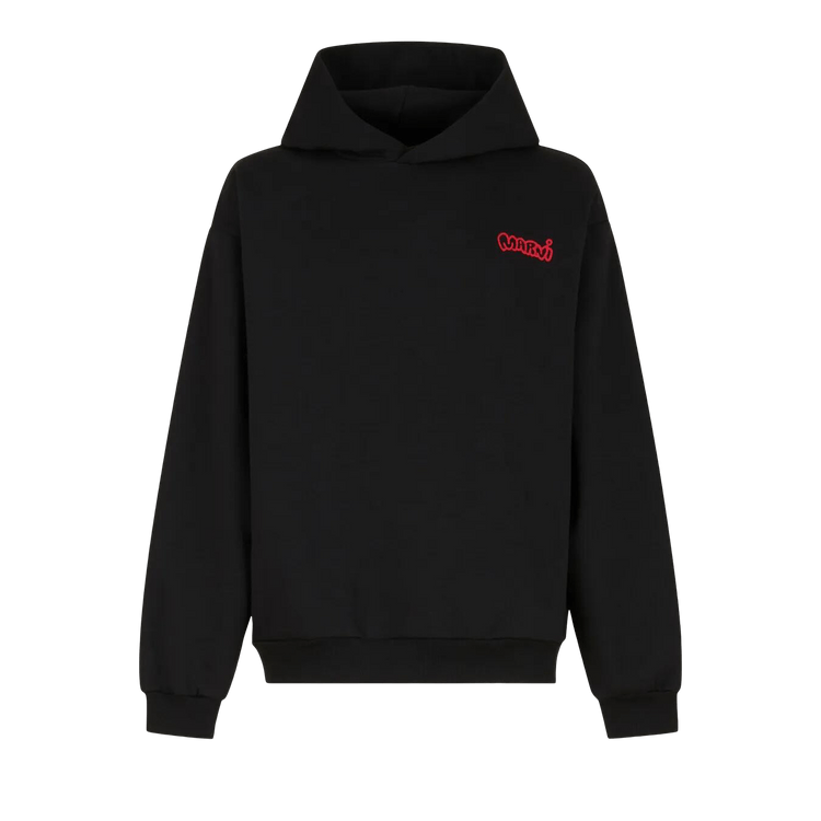 Marni Piggy And Logo Print On Sweatshirt 'Black'
