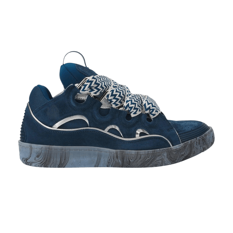 Lanvin Curb Sneakers 'Blue Silver'