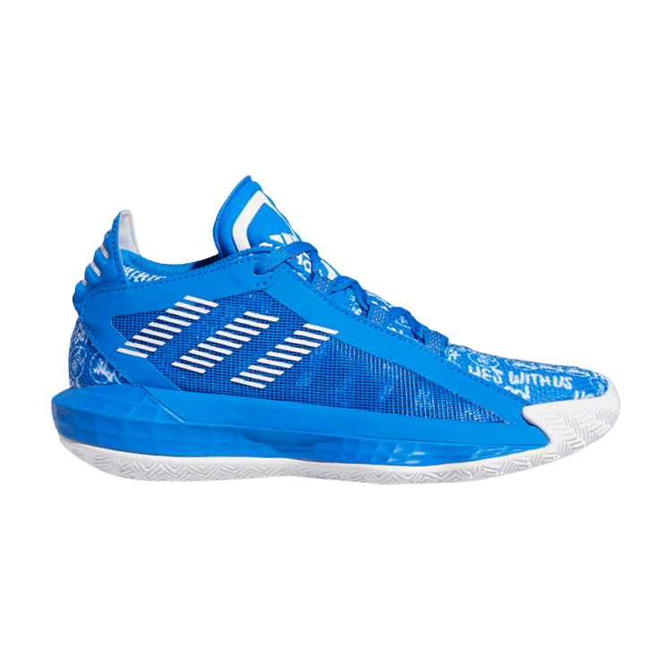Adidas Dame 6 J 'Glow Blue'