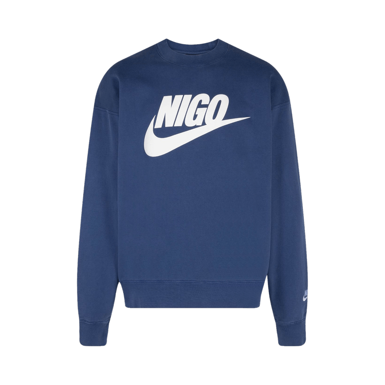 Nike x Nigo NRG Fleece Crew Sweatshirt 'Navy'