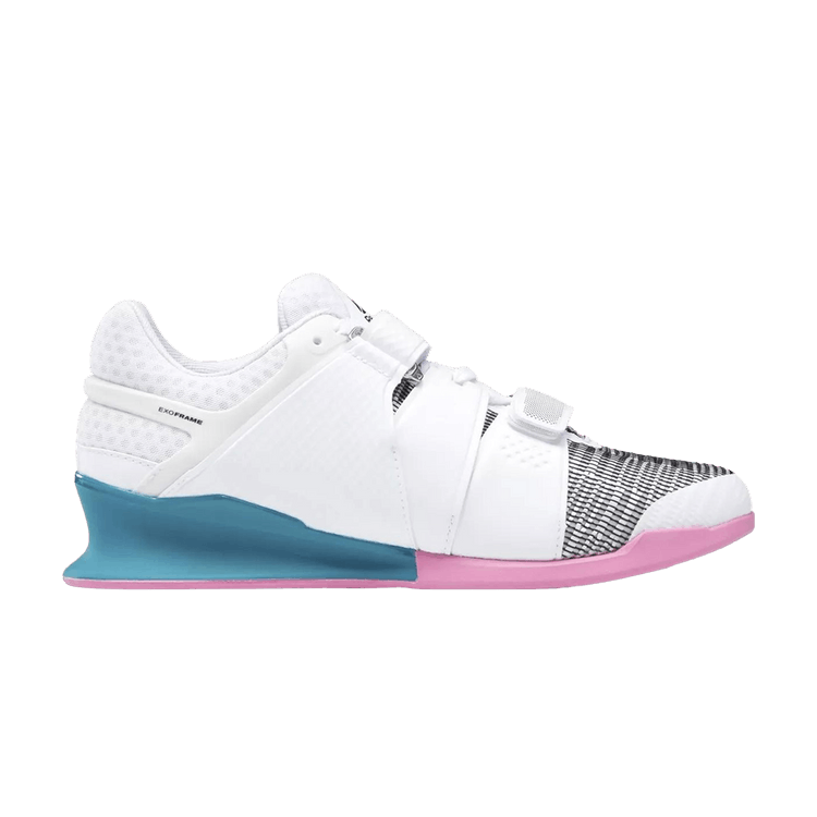 Reebok Legacy Lifter FlexWeave 'White Seaport Teal Pink'