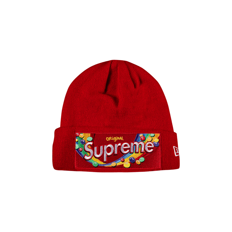 Supreme x Skittles x New Era Beanie 'Red'