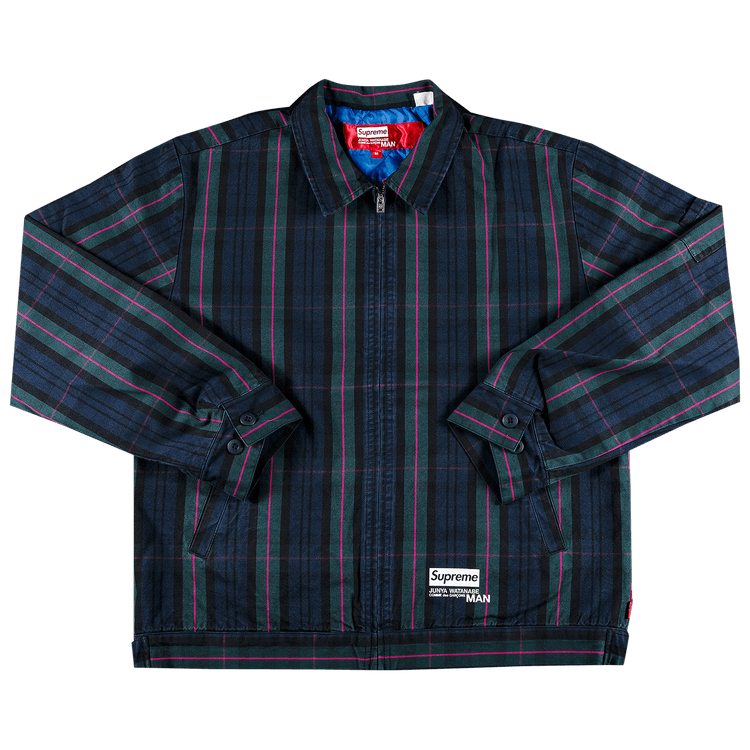 Supreme x Junya Watanabe x Comme des Garçons MAN Printed Work Jacket 'Navy Plaid'