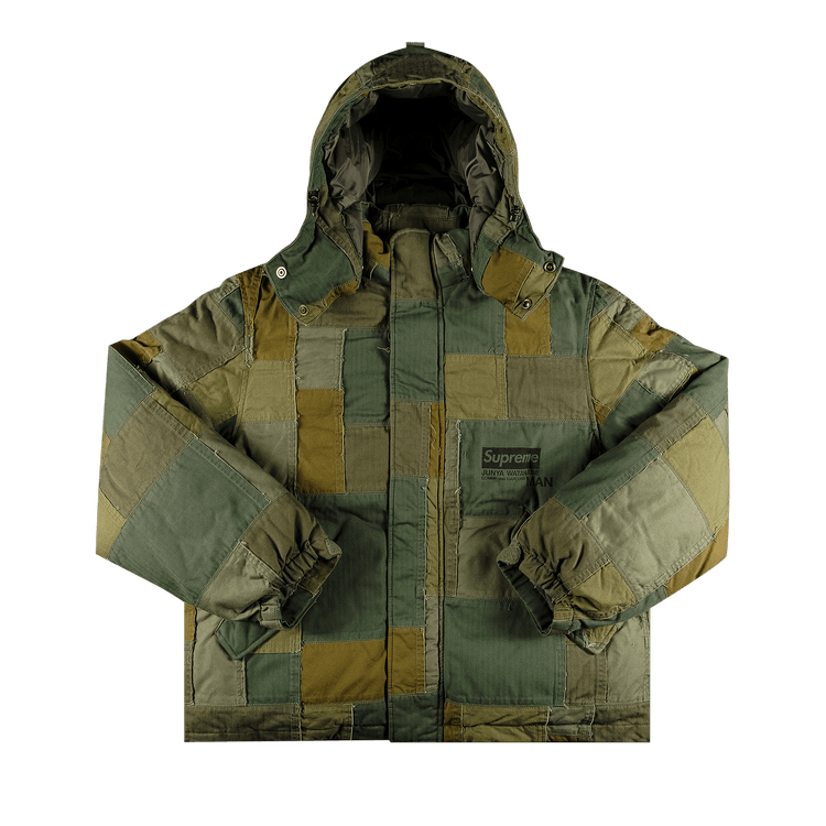 Supreme x Junya Watanabe x Comme des Garçons MAN Patchwork Puffy Jacket 'Olive'