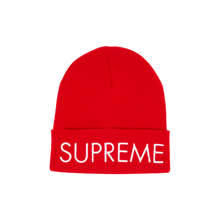 Supreme Capital Beanie 'Red'