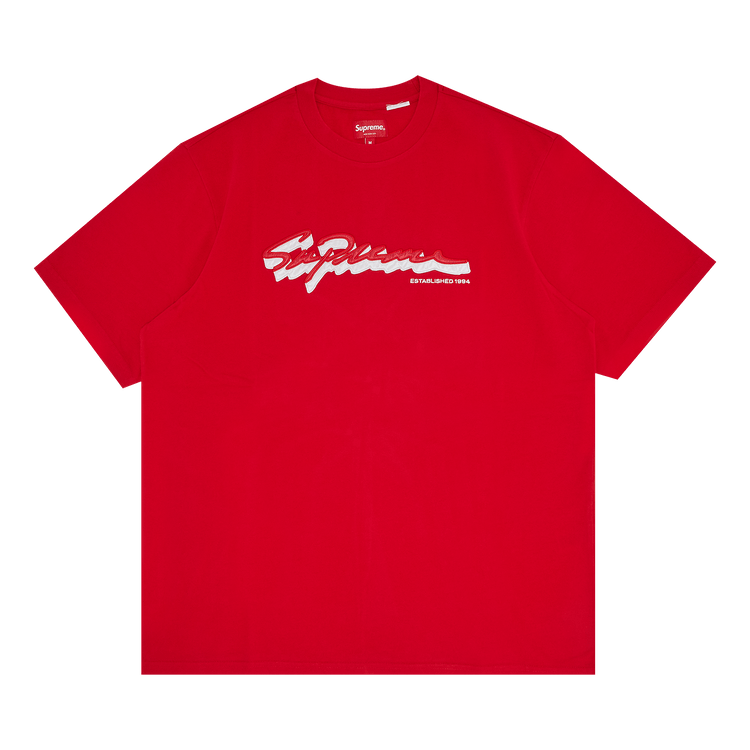 Supreme Shadow Script Short-Sleeve Top 'Red'
