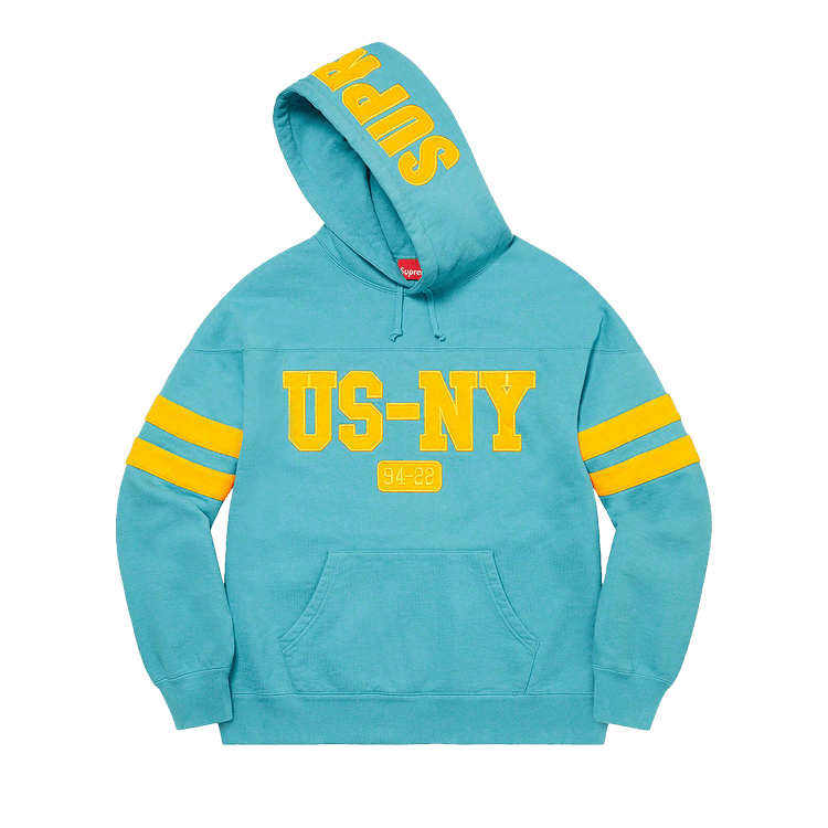 Supreme US-NY Hooded Sweatshirt 'Light Aqua'
