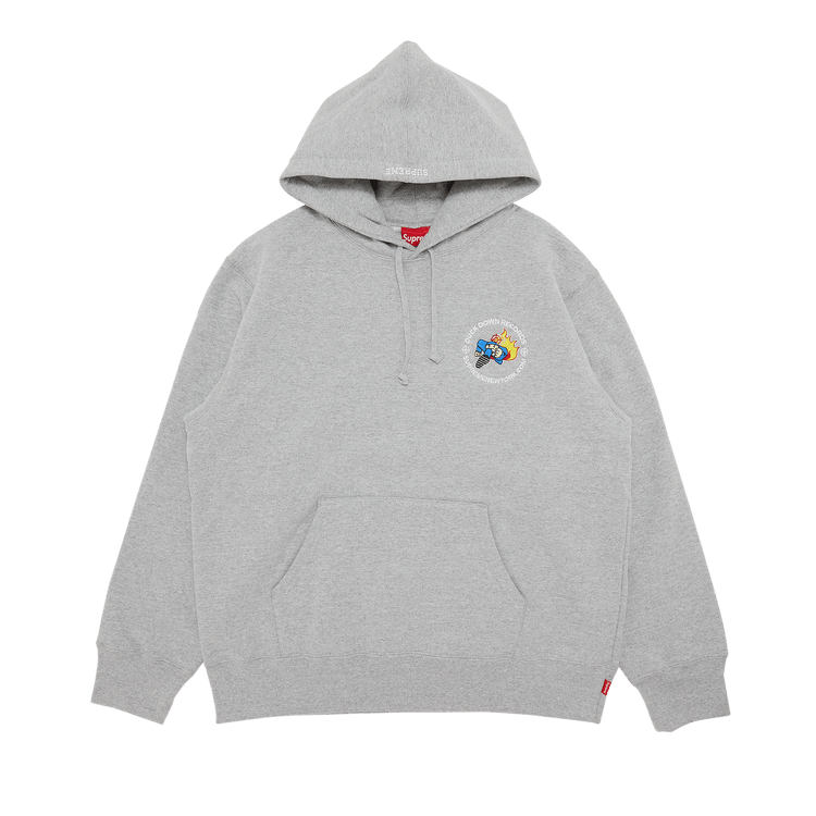 Supreme x Duck Down Records Hooded Sweatshirt 'Heather Grey'