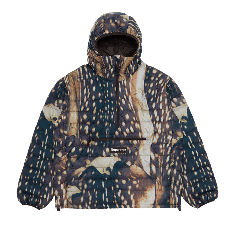 Supreme Micro Down Half Zip Hooded Pullover 'Deer'