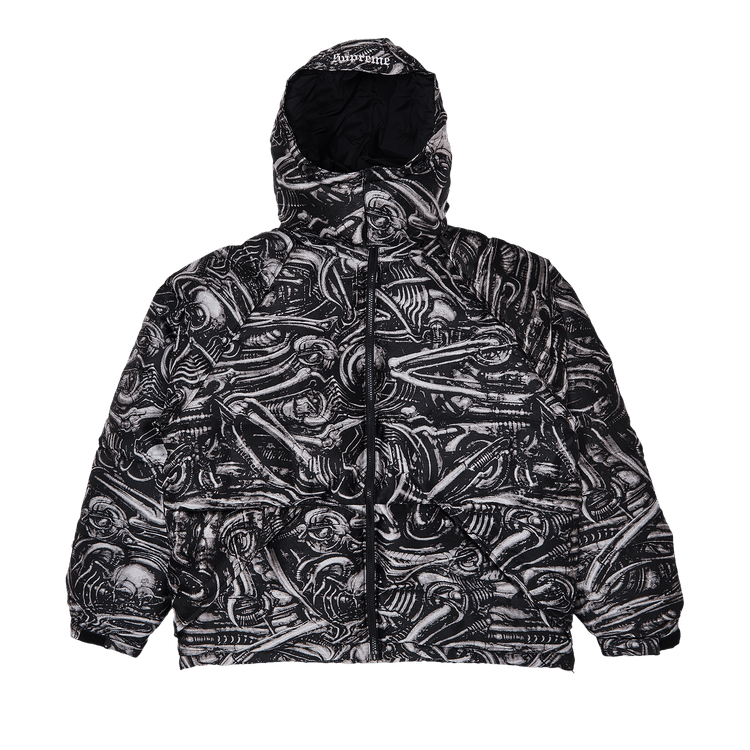 Supreme H.R. Giger Jacquard Down Puffer Jacket 'Black'
