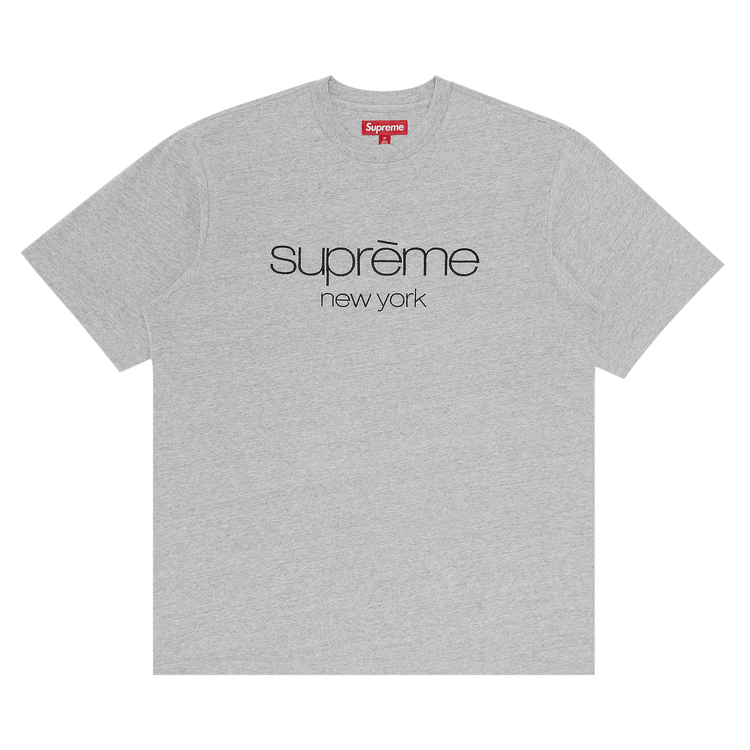Supreme Classic Logo Short-Sleeve Top 'Heather Grey'