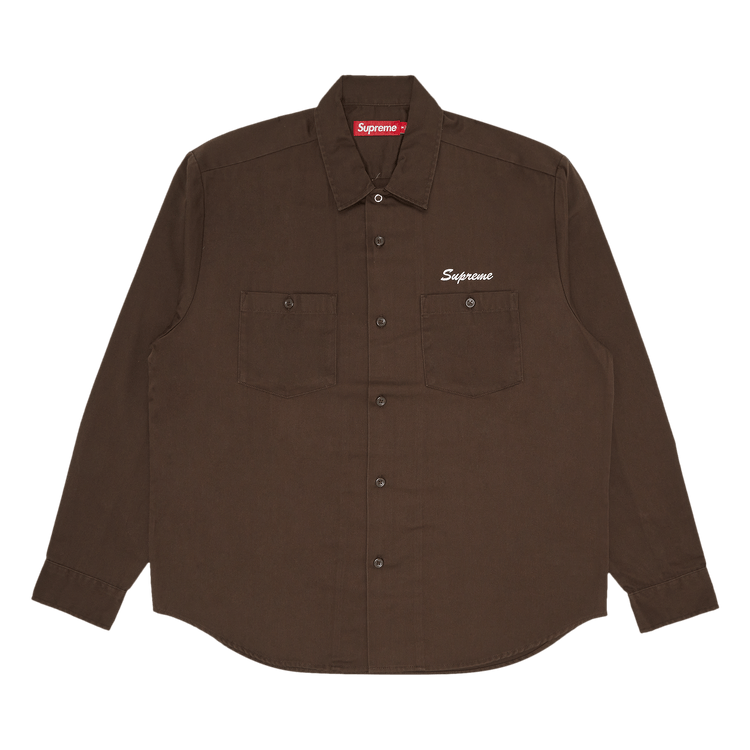 Supreme American Psycho Work Shirt 'Brown'