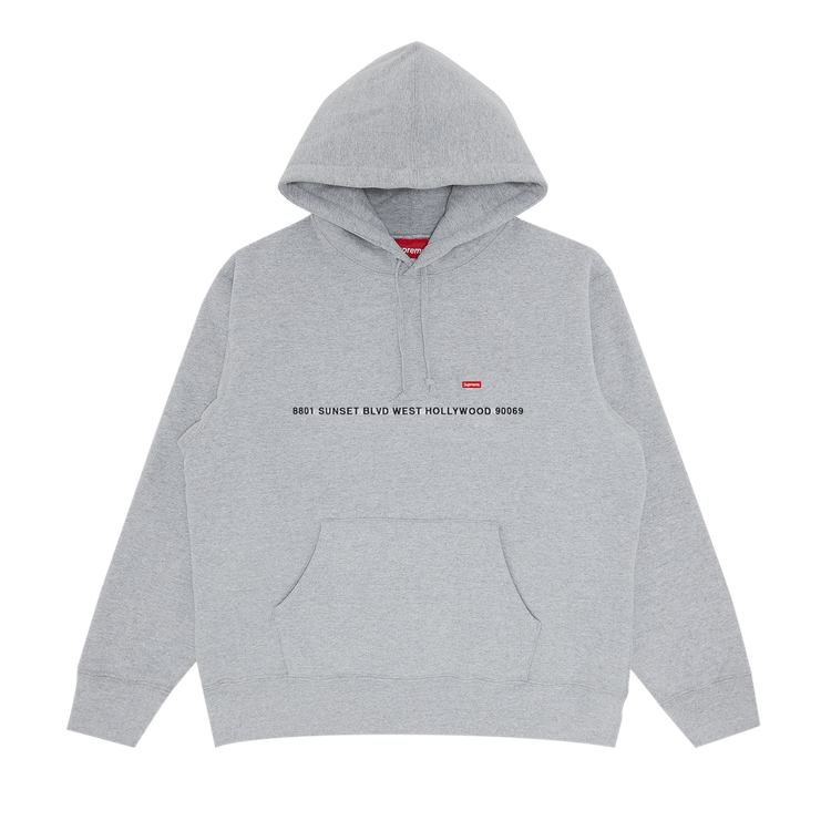 Supreme Shop Small Box Hooded Sweatshirt - Los Angeles 'Heather Grey'