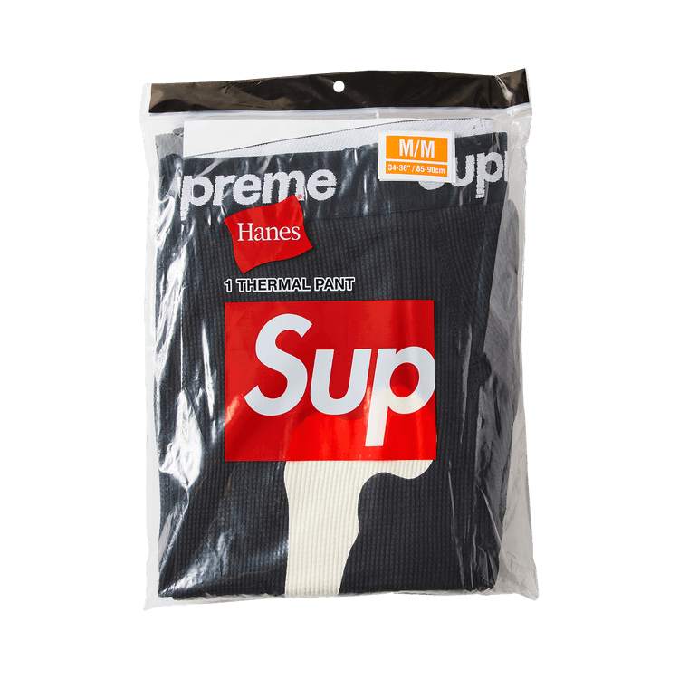 Supreme x Hanes Bones Thermal Pant (1 Pack) 'Black'