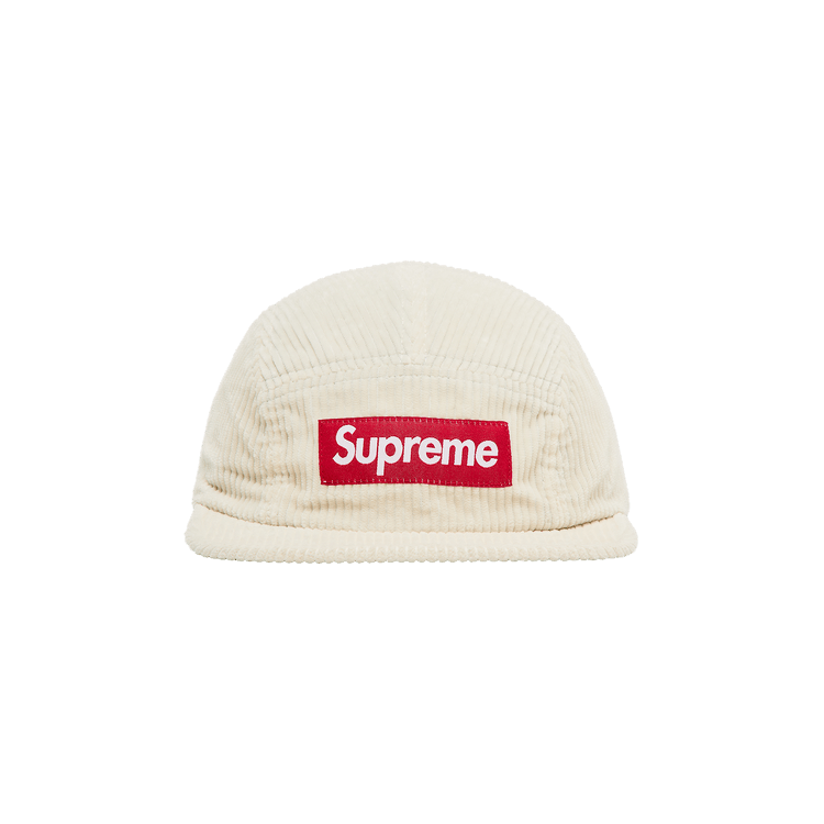 Supreme Corduroy Camp Cap 'Stone'