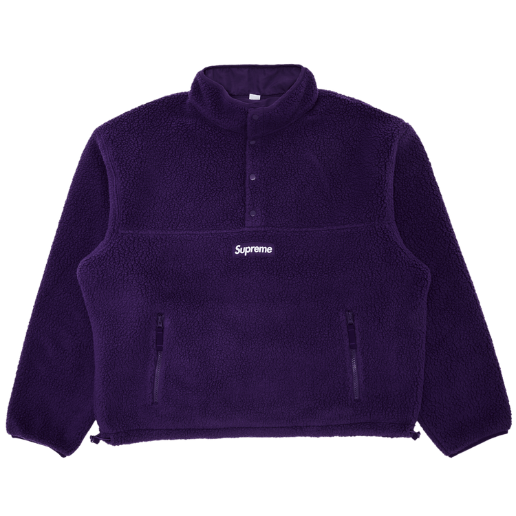 Supreme Polartec Shearling Reversible Pullover 'Purple'