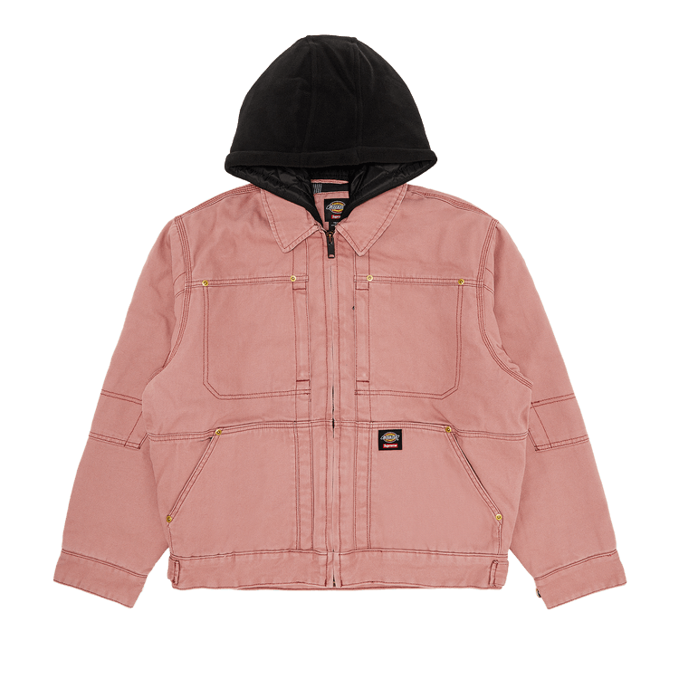 Supreme x Dickies Hooded Work Jacket 'Pink'