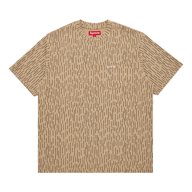 Supreme Short-Sleeve Pocket Tee 'Tan Raindrop'