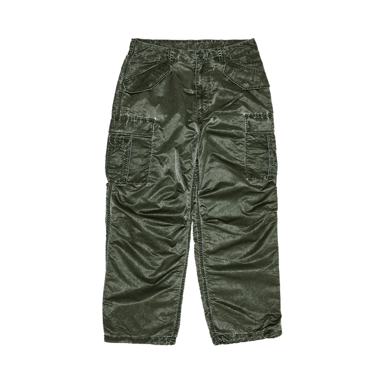Supreme Washed Flight Satin Cargo Pant 'Olive'