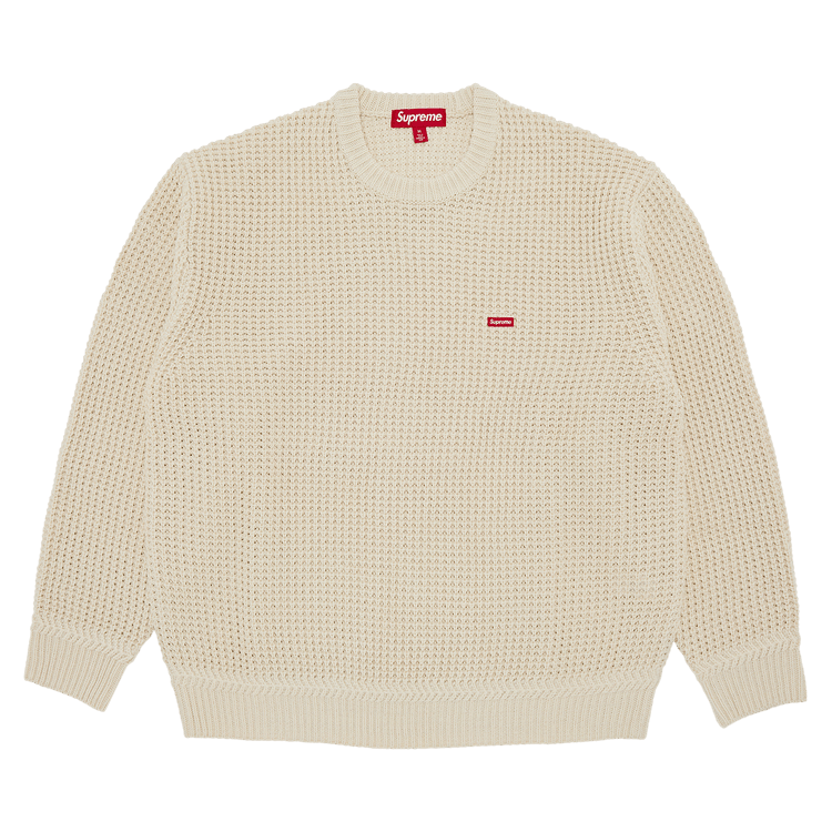 Supreme Waffle Small Box Sweater 'Stone'