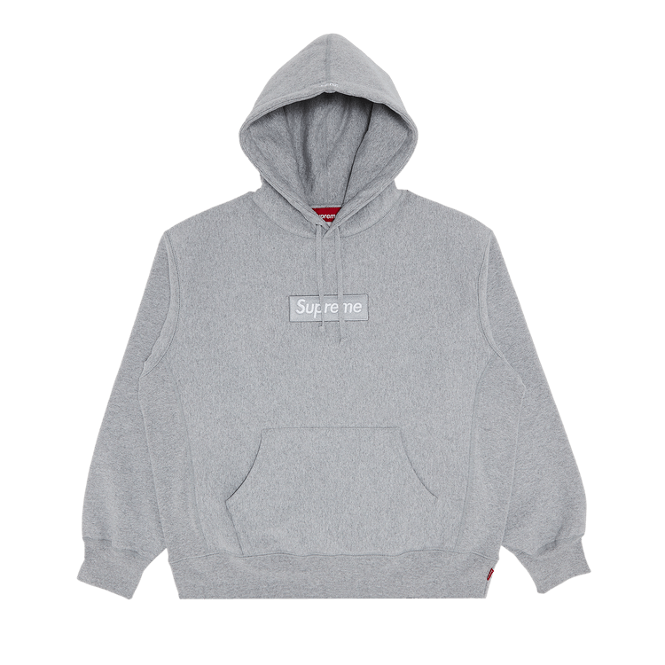 Supreme Box Logo Hooded Sweatshirt 'Heather Grey'