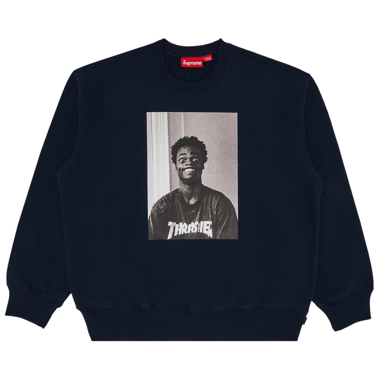 Supreme x Thrasher Crewneck 'Navy'