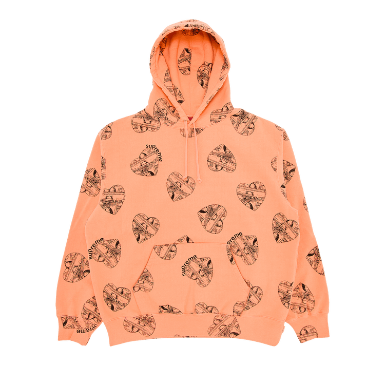 Supreme Love Cash Hooded Sweatshirt 'Peach'