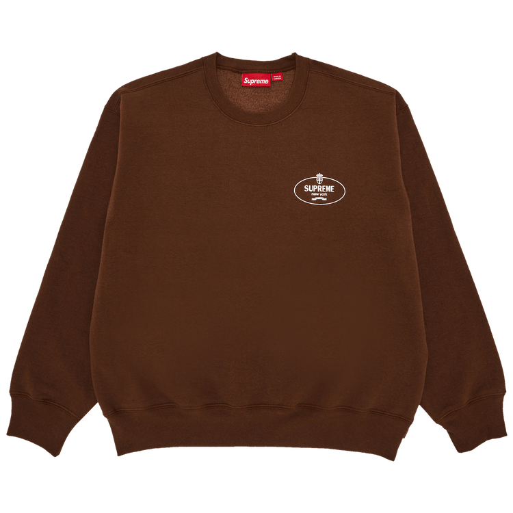 Supreme Crest Crewneck 'Brown'