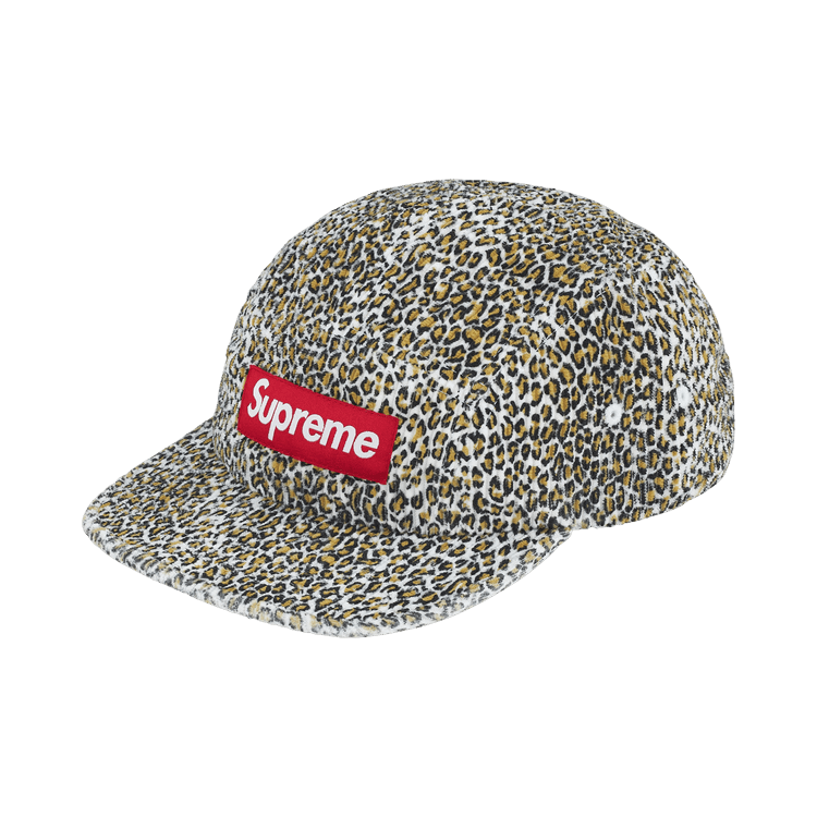 Supreme Corduroy Camp Cap 'Leopard'