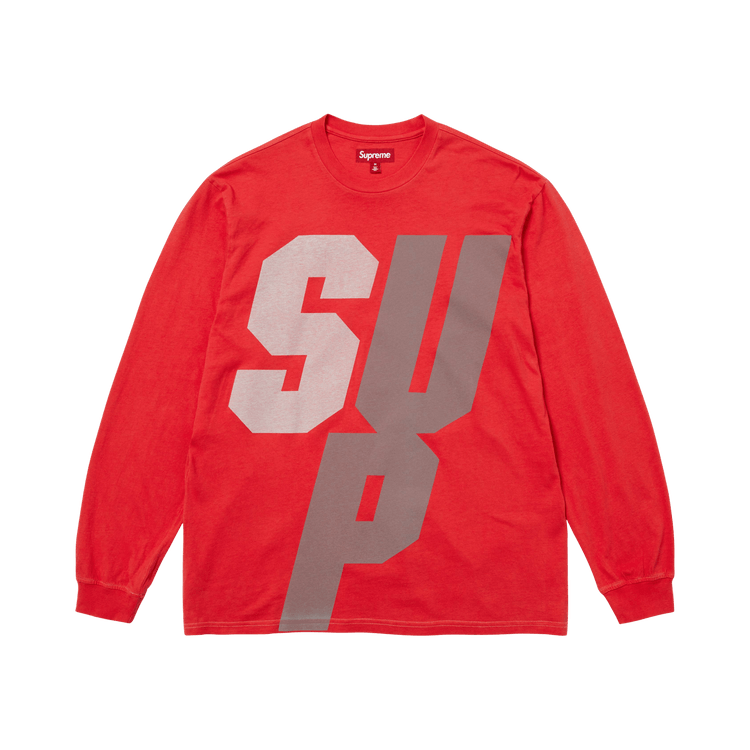 Supreme Reflective Long-Sleeve Top 'Red'