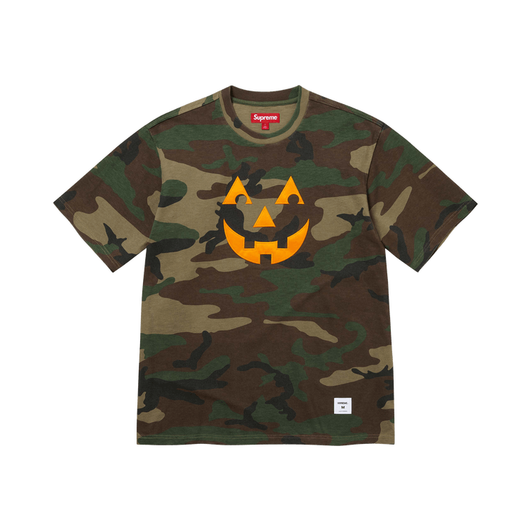 Supreme Pumpkin Short-Sleeve Top 'Woodland Camo'