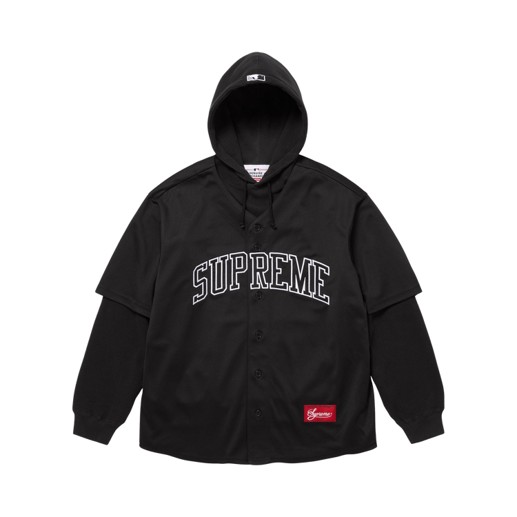 Supreme x Chicago White Sox Hooded Jersey 'Black'