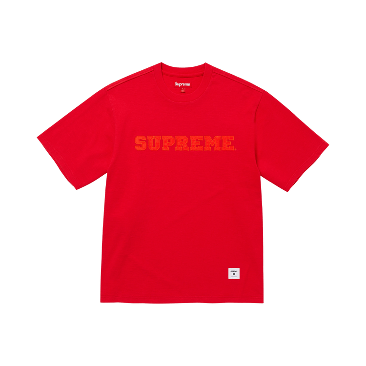 Supreme Collegiate Appliqué Short-Sleeve Top 'Red'